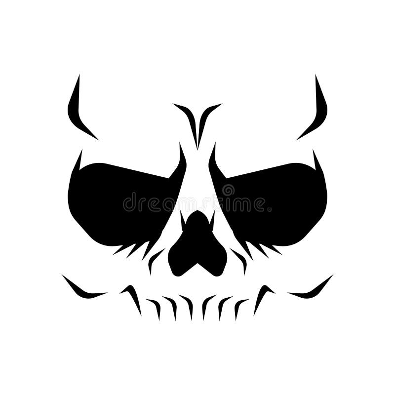 Skull Anatomical Face. Skeleton Head Stock Vector - Illustration of ...