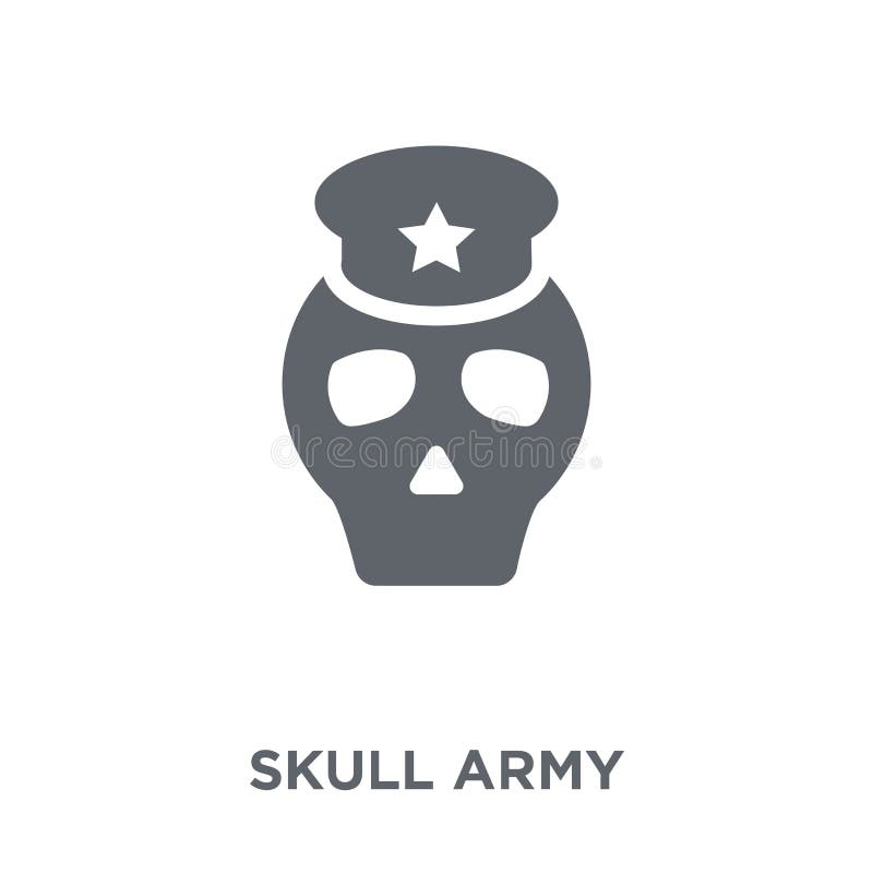 Skull Army icon from Army collection. stock illustration Skull Army icon from Army collection. stock illustration