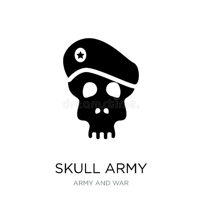 skull army icon in trendy design style. skull army icon isolated on white background. skull army vector icon simple and modern vector illustration skull army icon in trendy design style. skull army icon isolated on white background. skull army vector icon simple and modern vector illustration