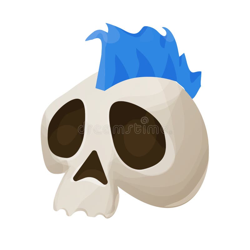 Awesome Punk Rock Cartoon Skull sticker