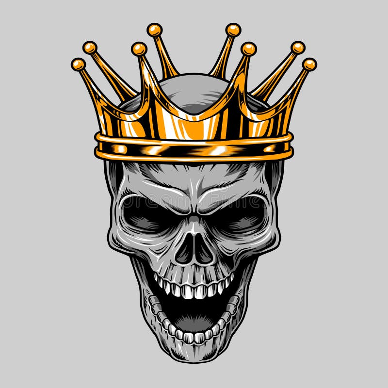 Skull King Vector Art Free Vector cdr Download 