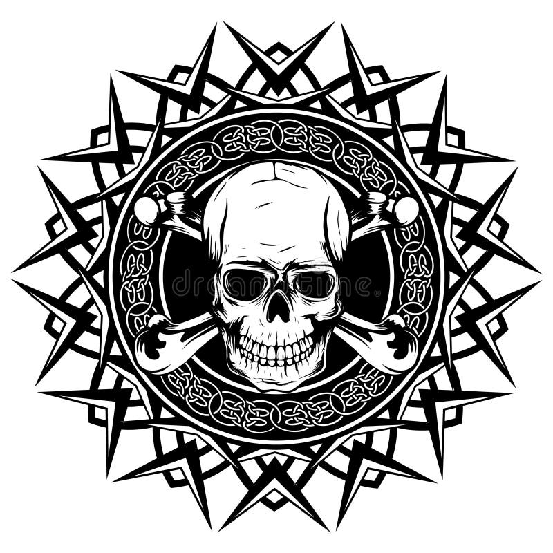 Human Skull Celtic Knots Stock Illustrations 8 Human Skull Celtic