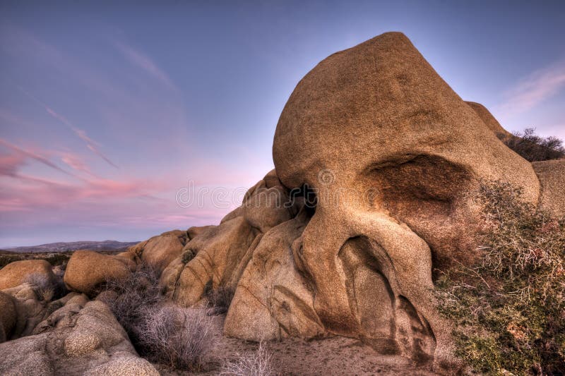 Skull Rock Joshua Tree National Park royalty free stock photos