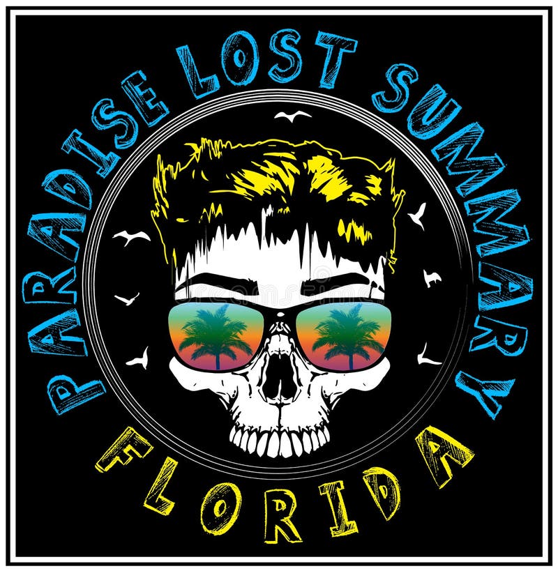 Skull Summer Fashion T shirt Graphic Design vector illustration Skull Summer Fashion T shirt Graphic Design vector illustration