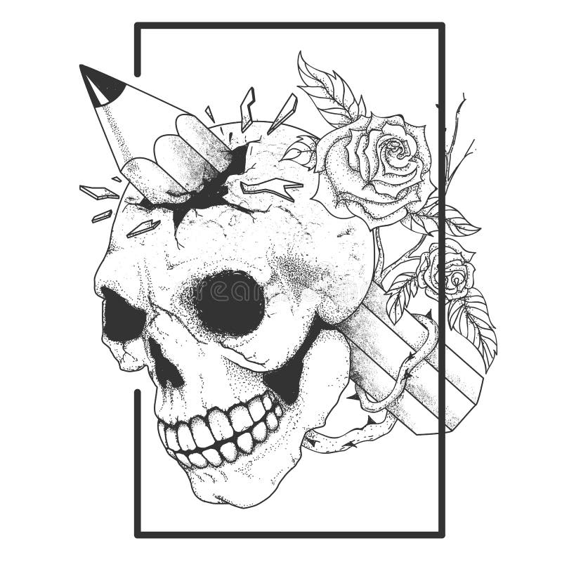 How to Draw a Skull 30 Skull Tattoo Drawings  HARUNMUDAK