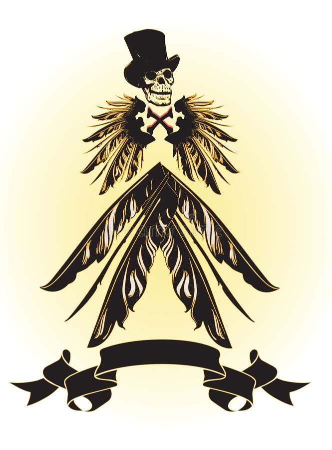 Motor skull emblem stock vector. Illustration of design 54795506