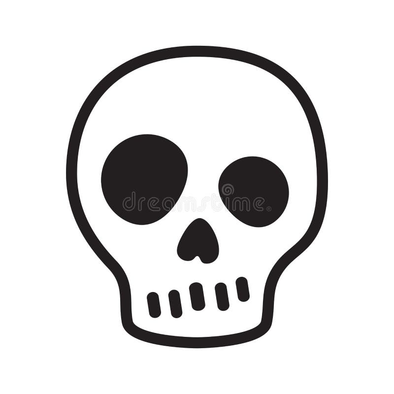 Skull Vector Icon Logo Pirate Halloween Crossbones Kitten Cartoon ...