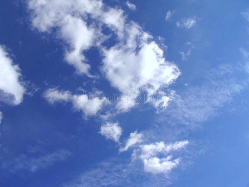 Foto blue sky s některými mraky 