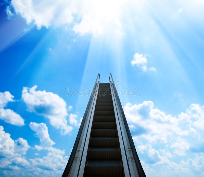 Stairway to heaven/success stock image. Image of road - 25793241