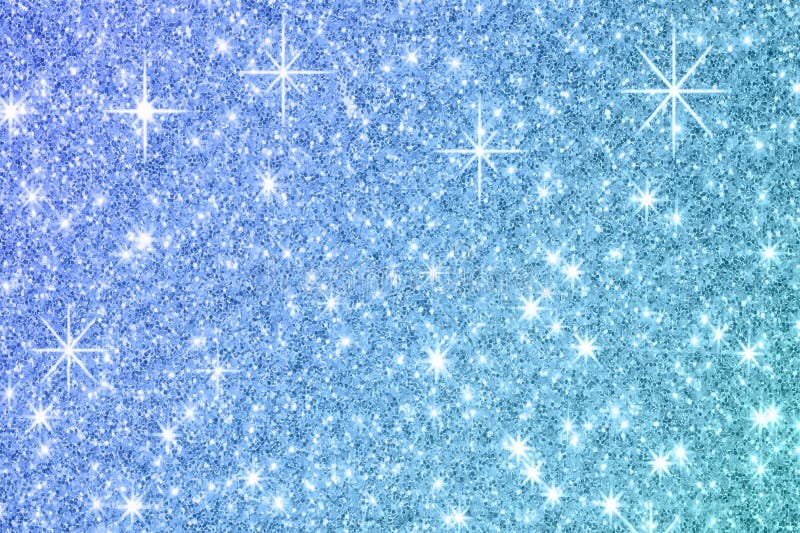 Sky Blue Glitter Shine Sparkle Background Stock Illustration