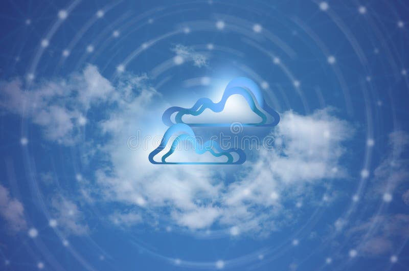 Sky and Clouds Business-Konzept Online-globalen Server Cloud Storage digitale Technologie Netzwerk-Verbindung Datensystem. Sky and Clouds Business-Konzept Online-globalen Server Cloud Storage digitale Technologie Netzwerkanbindung Datensystem Sicherheit von Web-Daten.