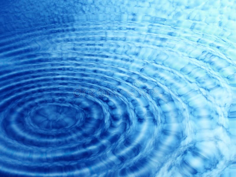 Sky with clouds reflected in water vector illustration