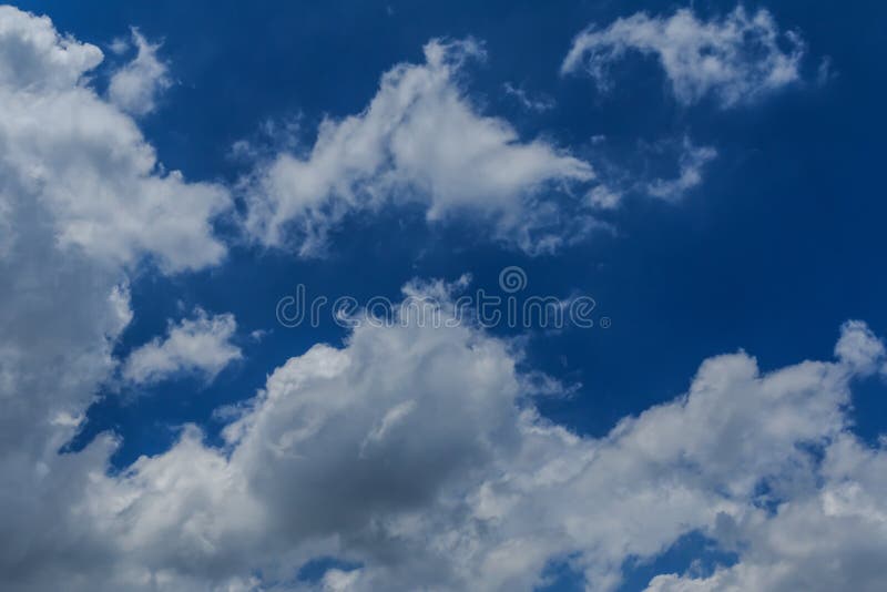 Sky Clouds and the Vast Blue Sky. Abstract Background. Stock Photo ...