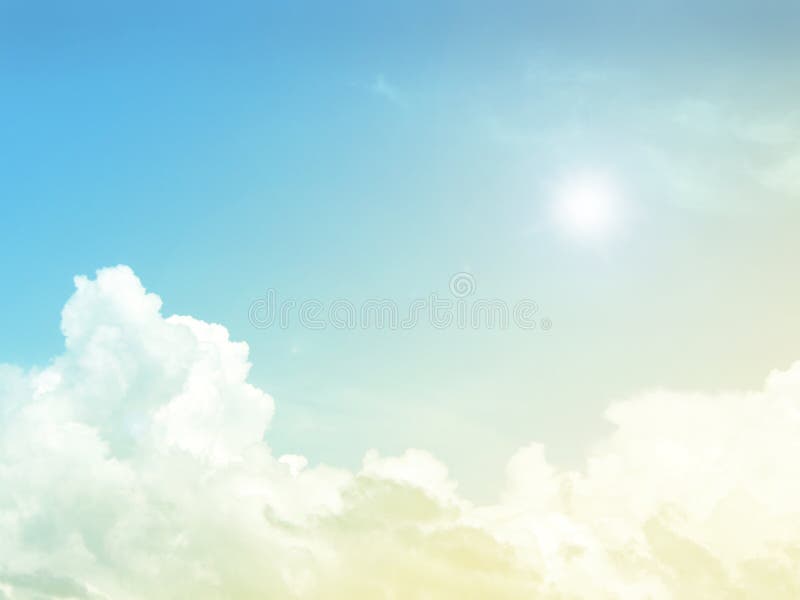 Sky And Cloudy Background With A Pastel Colored Gradient. Stock Photo Image of nature, purple