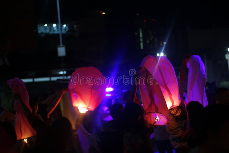 Sky Lantern editorial stock image. Image of event, national 92762209