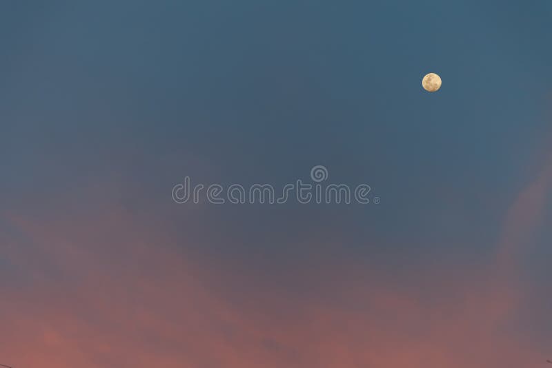 Sky with moon royalty free stock image