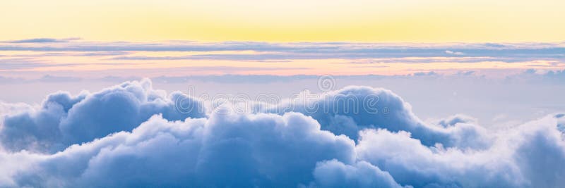 Sky Panoramic Banner Background of Cloud Sunset Stock Photo - Image of  dusk, background: 154560508