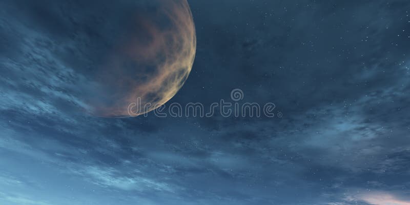 Sky with planet