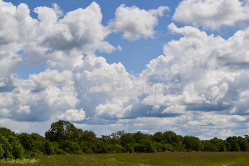 Sky with Rain Clouds Clouds in the Blue Sky Stock Image Image of