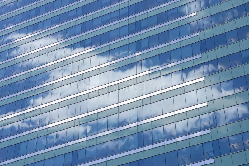 Sky Reflection in Office Building Glass