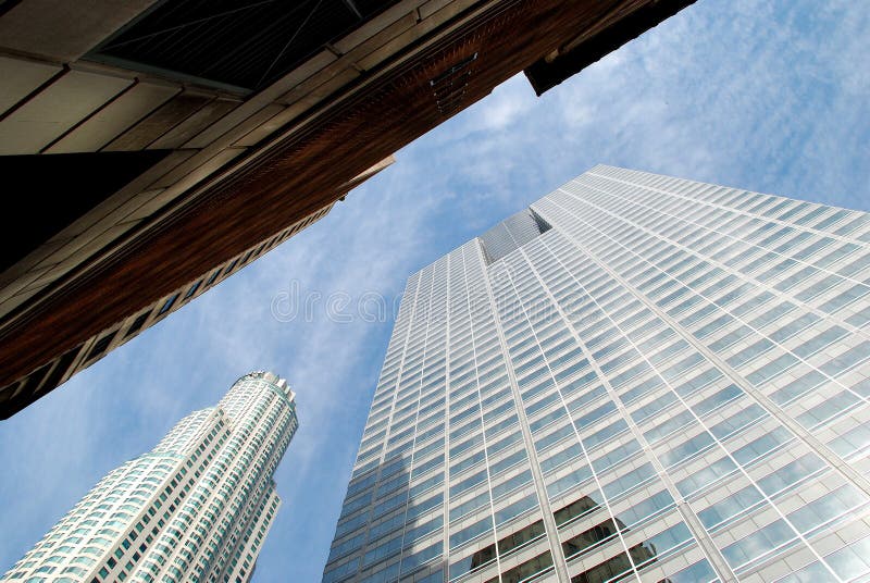 Sky-scrapers of Los Angelos stock photos