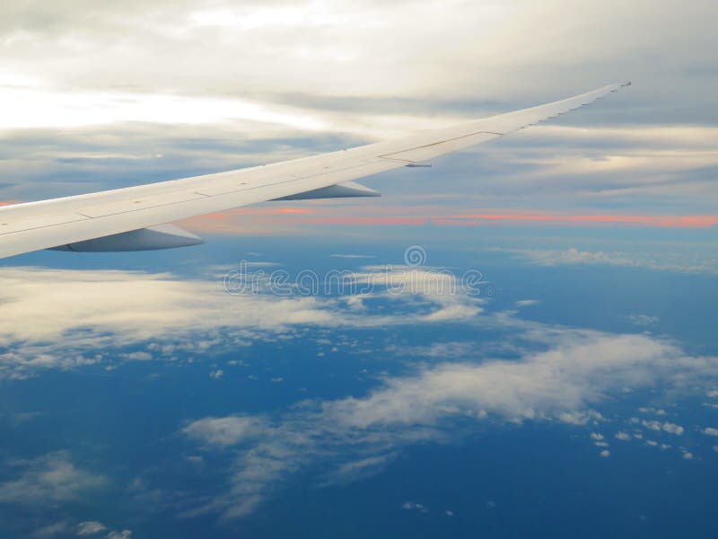 Sky View from Airplane during the Flight American Sky Stock Image Sky View from Airplane during the Flight American Sky Stock Image