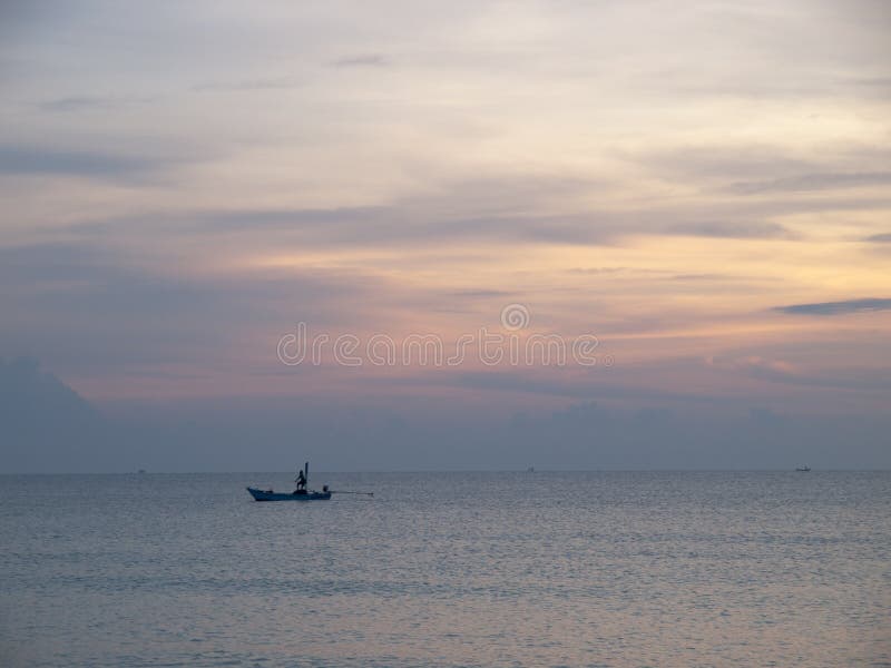 Sky and water at sunset