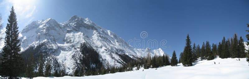 Sky in winter in Tirol / Tyrol