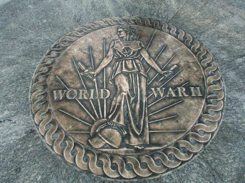 World war 2 seal from World War Two Memorial in Washington DC, USA. World war 2 seal from World War Two Memorial in Washington DC, USA