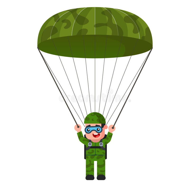 Parachuting Soldier Stock Illustrations – 278 Parachuting Soldier Stock ...