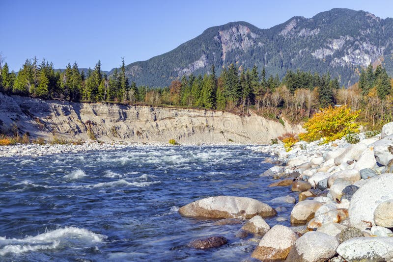 Skykomish River Waterfalls, Washington State Stock Photo Image of