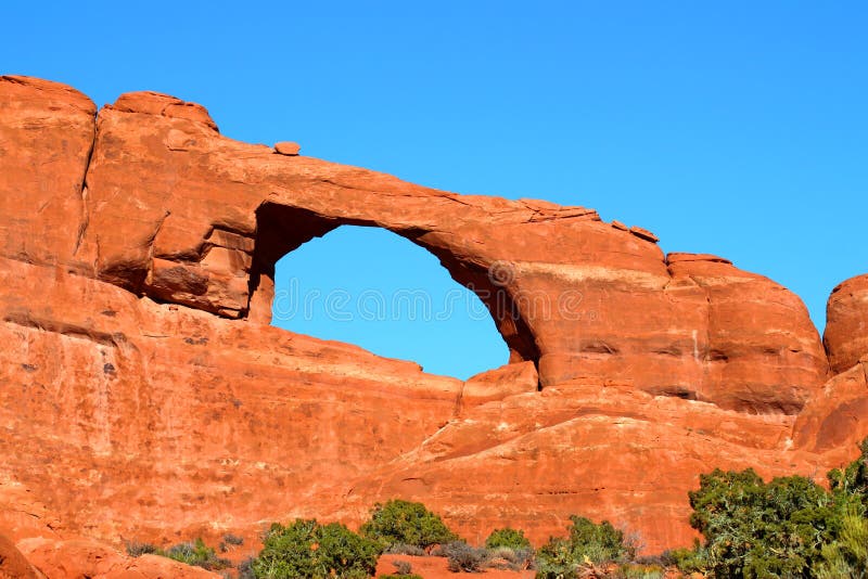 Skyline-Bogen in Utah lizenzfreies stockbild Skyline-Bogen in Utah lizenzfreies stockbild