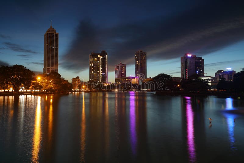 colombo skyline at night