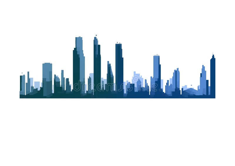 Ilustração de horizonte urbano ilustração do vetor