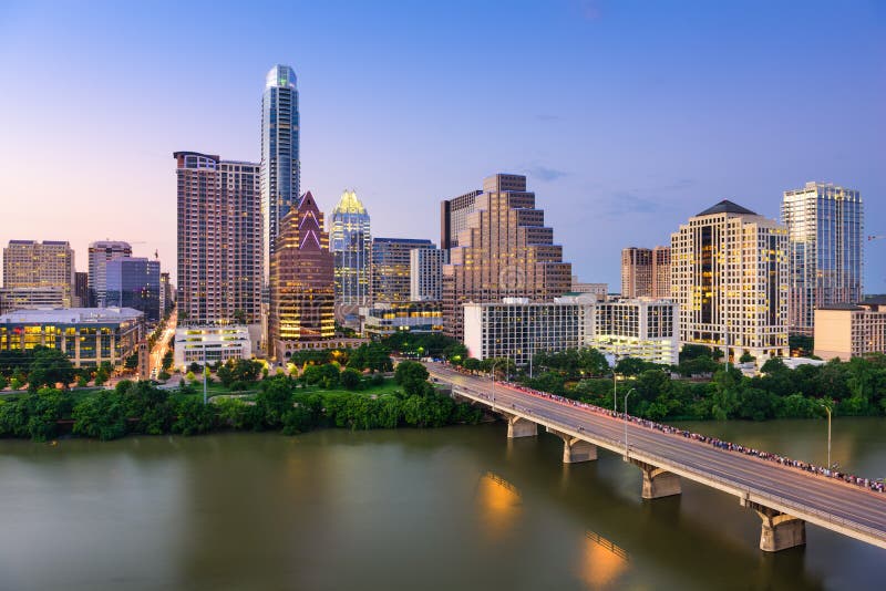 Skyline de Austin Texas fotografia de stock royalty free Skyline de Austin Texas fotografia de stock royalty free