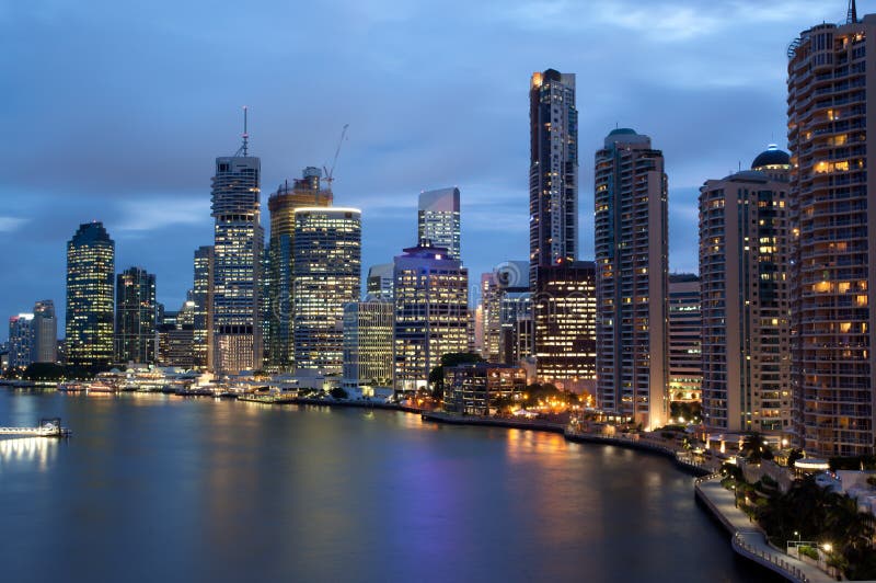 Skyline de Brisbane imagem de stock royalty free Skyline de Brisbane imagem de stock royalty free