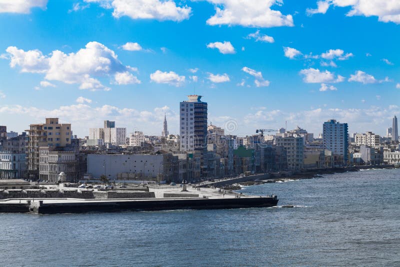 Skyline de Cuba de Havana fotografia de stock royalty free