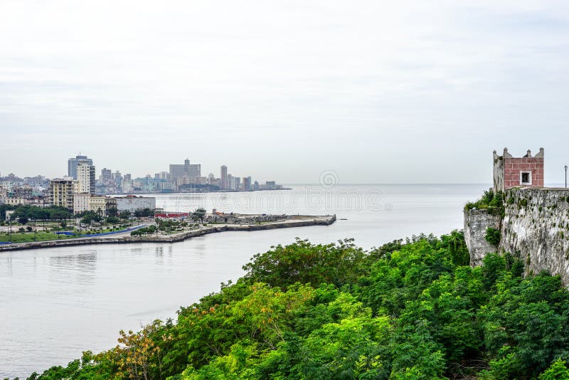 Skyline de Havana, Cuba fotografia de stock royalty free