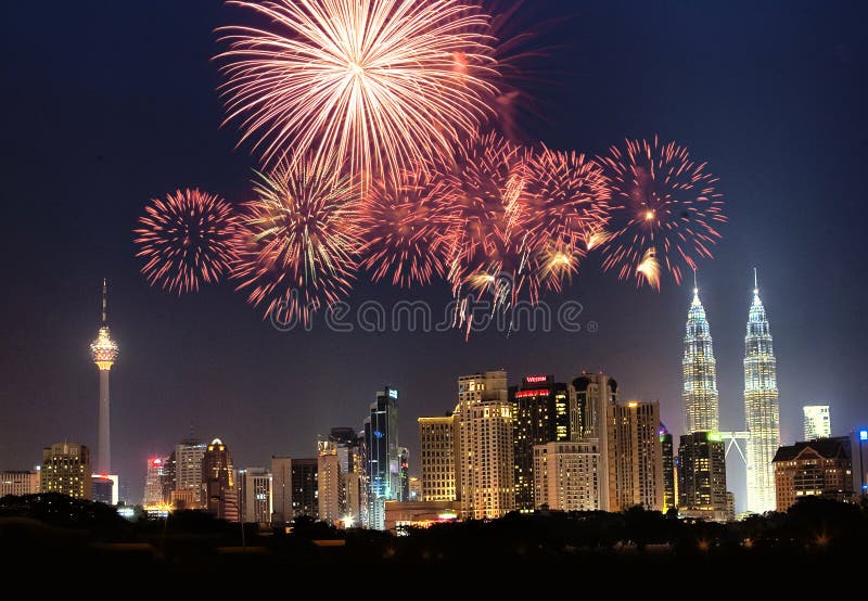 Skyline de Kuala Lumpur imagens de stock Skyline de Kuala Lumpur imagens de stock