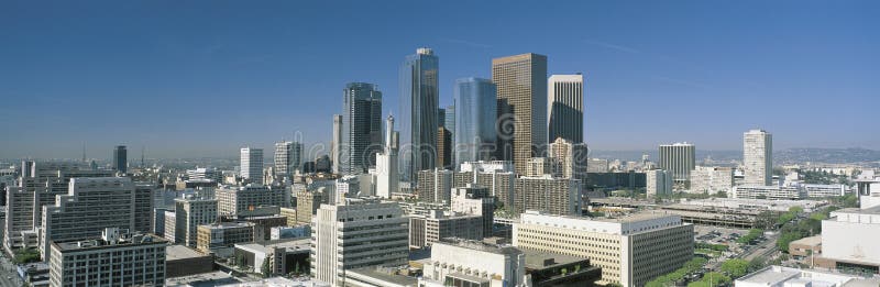 This is a view of the Los Angeles skyline in morning light. This is a view of the Los Angeles skyline in morning light.