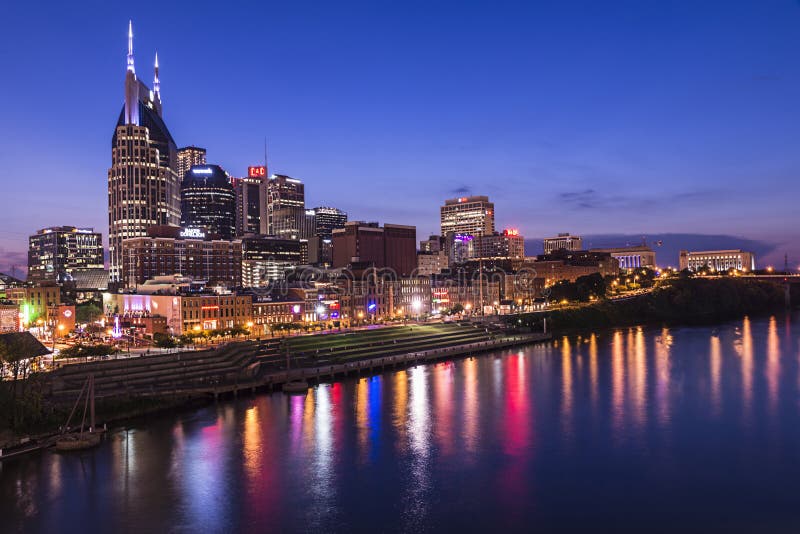 Horizonte de Nashville fotografia de stock royalty free