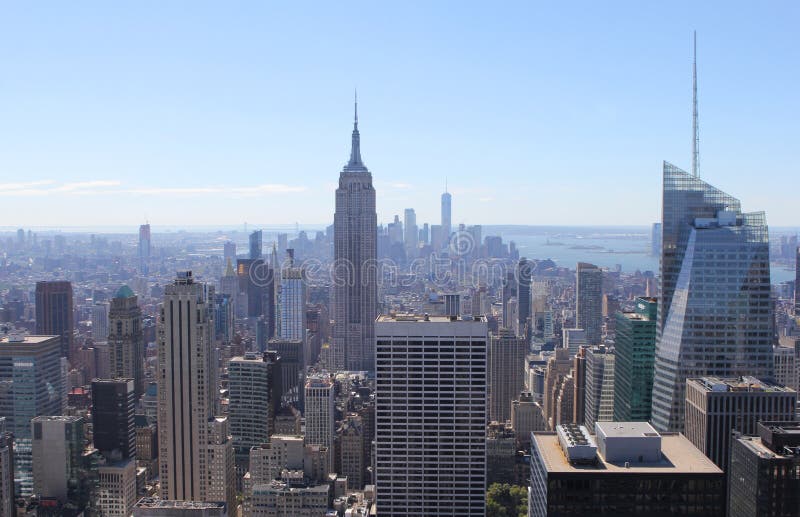 Skyline de New York City imagem de stock royalty free Skyline de New York City imagem de stock royalty free