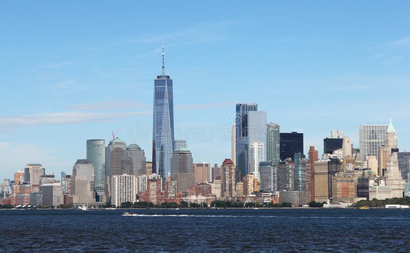 Skyline de New York City foto de stock Skyline de New York City foto de stock