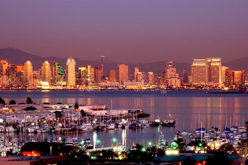 Skyline de San Diego fotos de stock Skyline de San Diego fotos de stock