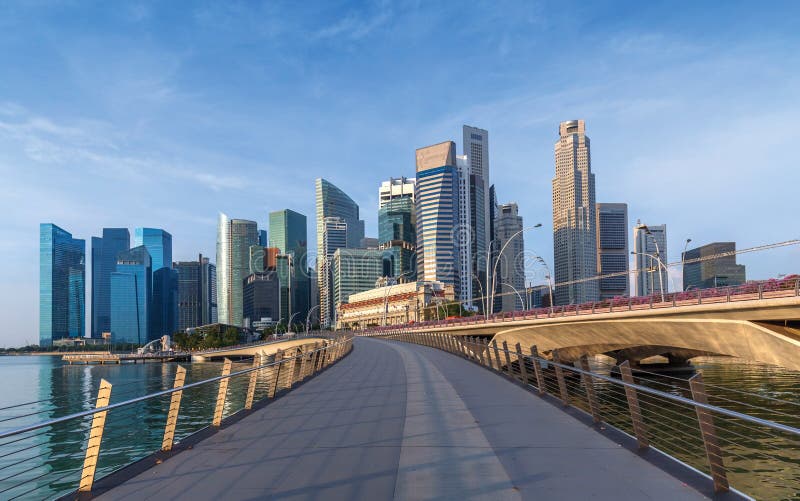 Skyline des Singapur-Geschäftsgebiets lizenzfreie stockfotografie Skyline des Singapur-Geschäftsgebiets lizenzfreie stockfotografie