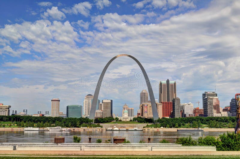 Skyline of Downtown Saint Louis, Missouri