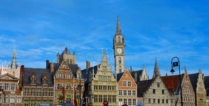 Skyline in Ghent, Belgium stock photos Skyline in Ghent, Belgium stock photos
