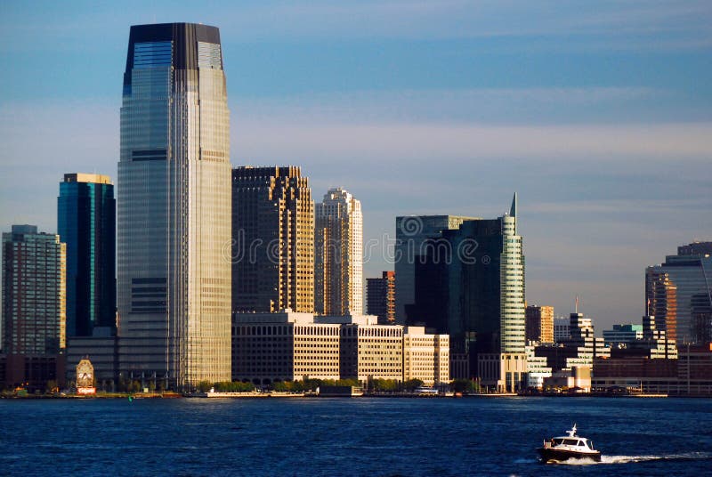 Skyscrapers of Jersey City, New Jersey, USA Editorial Photography