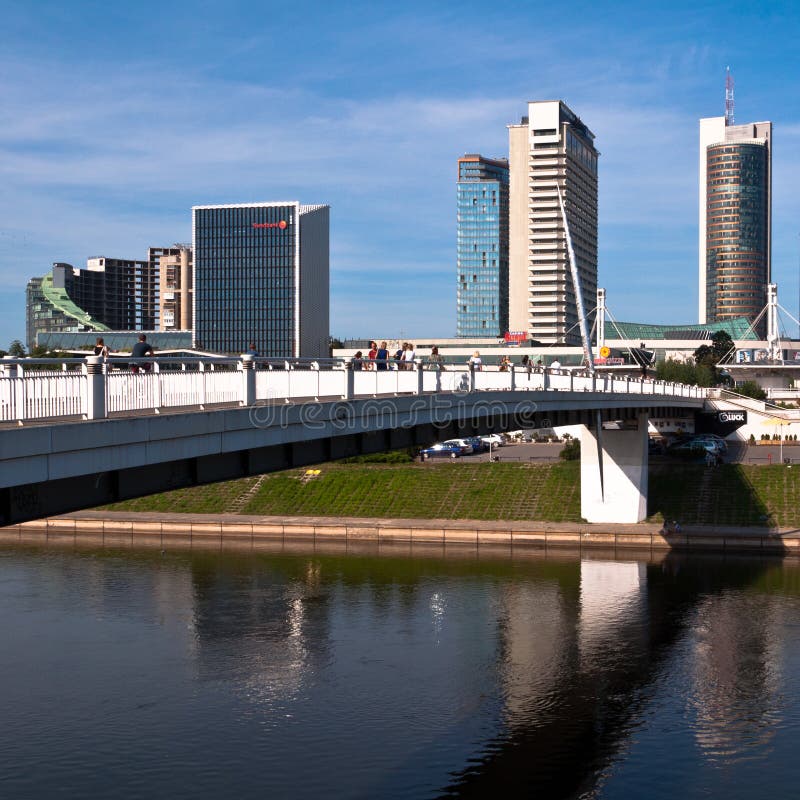 Skyline of Modern City Vilnius
