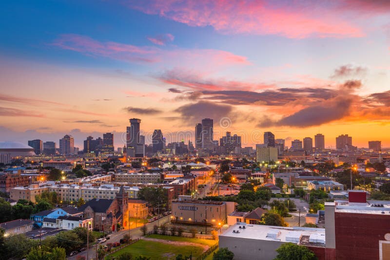 Skyline New Orleans Louisiana stockfotos Skyline New Orleans Louisiana stockfotos